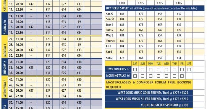Booking form