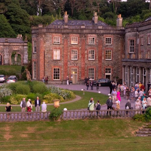 Audience shot outside Bantry House