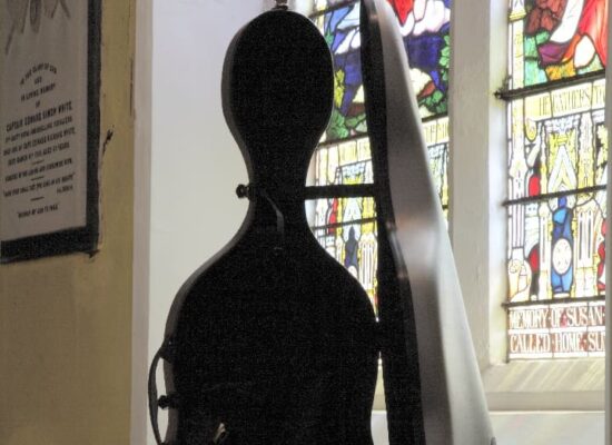 Cello case - St Brendan's church