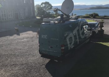 RTÉ van at Bantry House 2019
