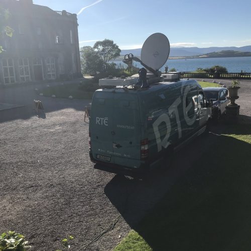 RTE van at Bantry House 2019