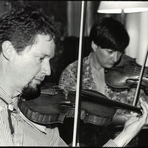 Greg Ellis and Liz Charleson of the Vanbrugh Quartet