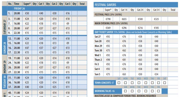 2020 CMF Booking Form