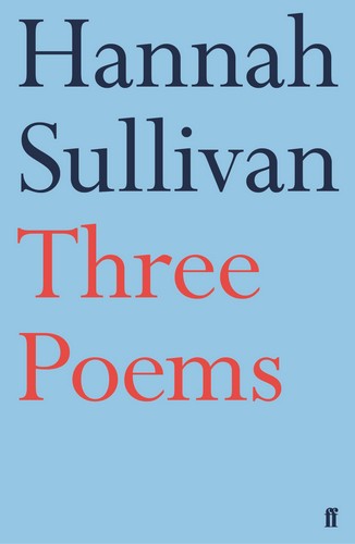 Three Poems cover - Hannah Sullivan