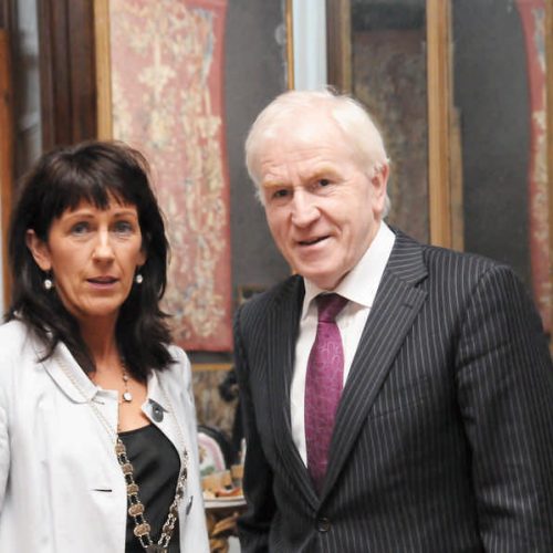 Mary Hegarty and Minister of Arts Jimmy Deenihan