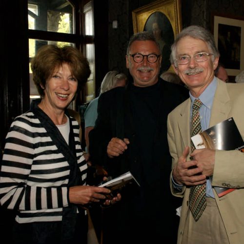 Ulrike Crespo of the Crespo Foundation with Francis Humphrys