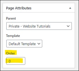 Page Attributes