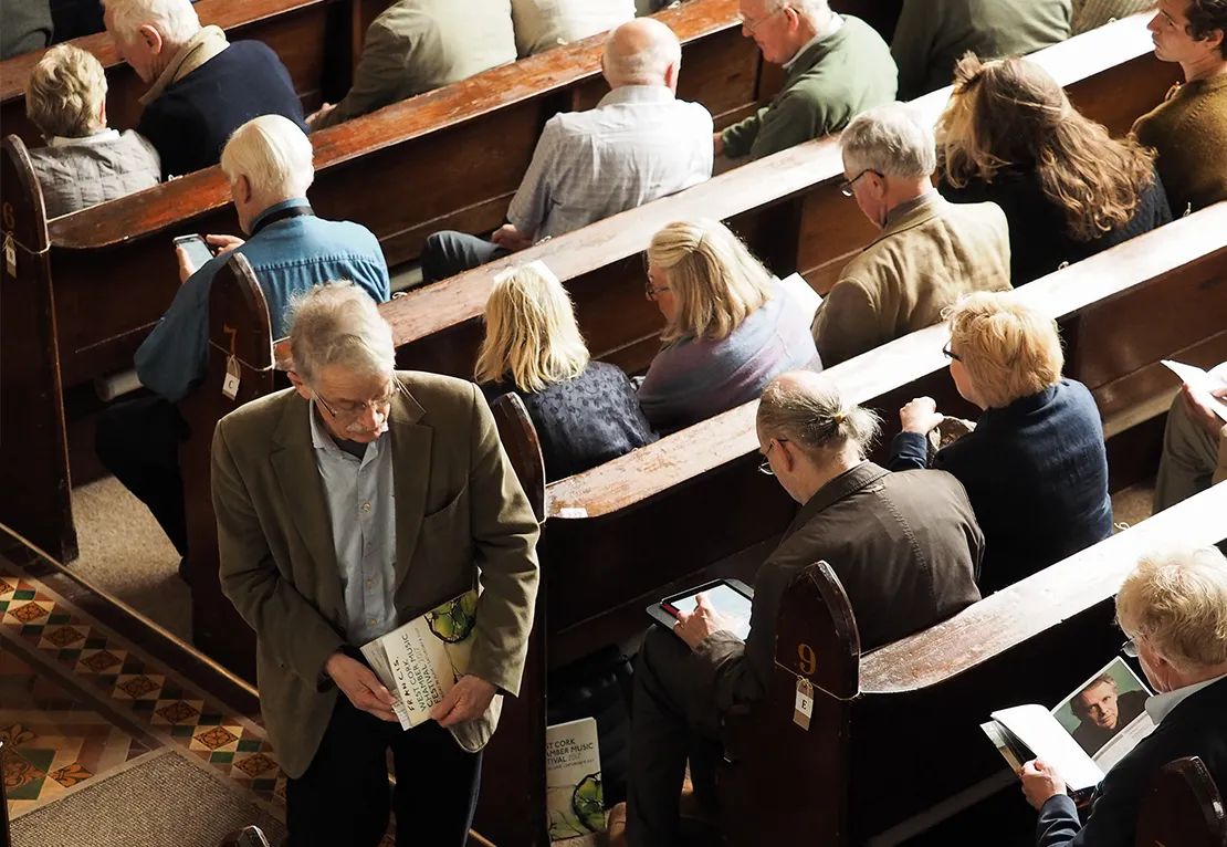 Francis and audience