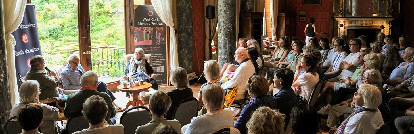 People watch speakers west cork literary festival
