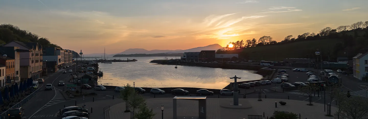 Bantry aerial sunset