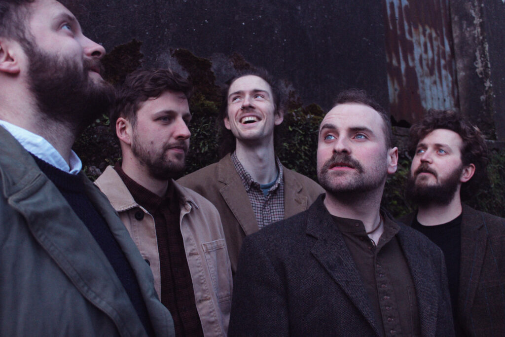 Leevy 2026 Cr. Katie McDonagh Leevy the band, 5 men standing together