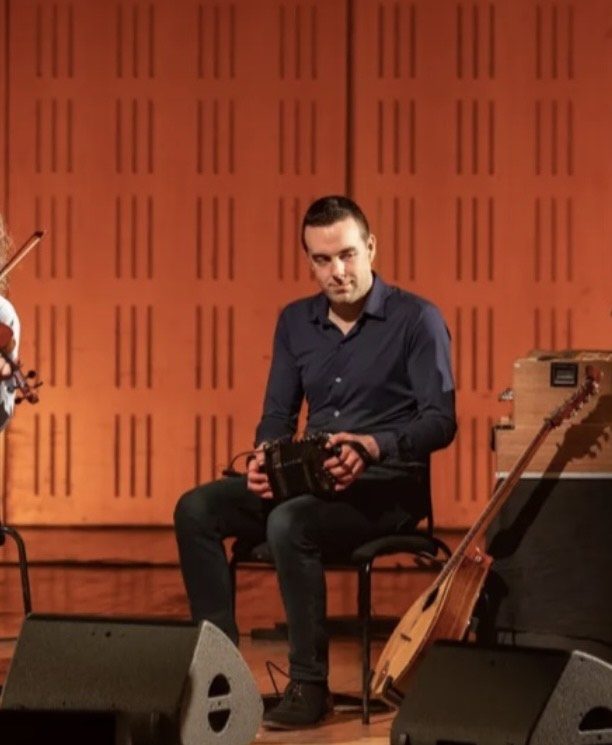A photo of Brian Donnellan playing