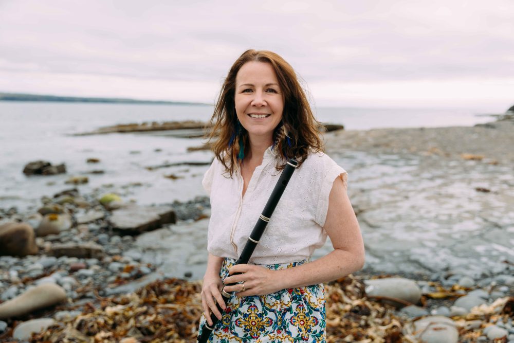 A photo of Nuala Kennedy on a strand