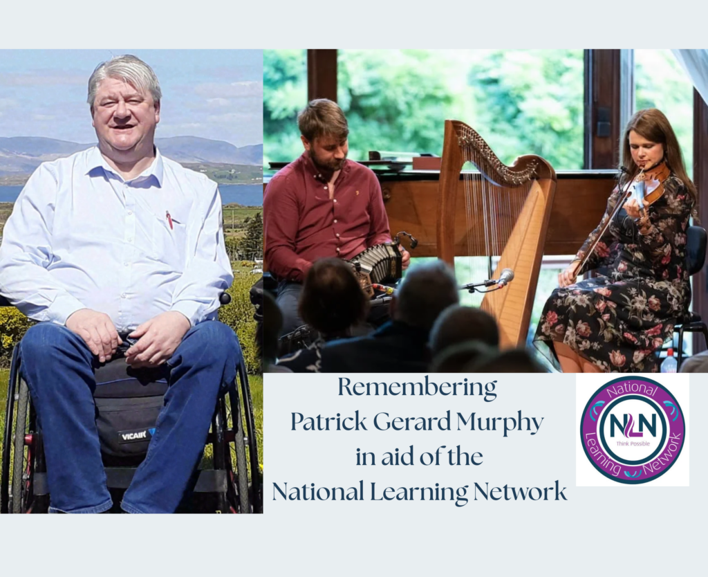 Photos of the late Pat Ger Murphy and musicians Francis and Eimear Coughlan