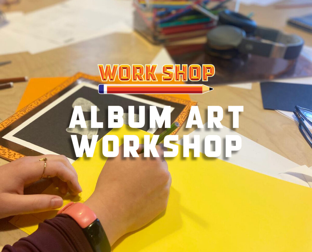 album art workshop graphic